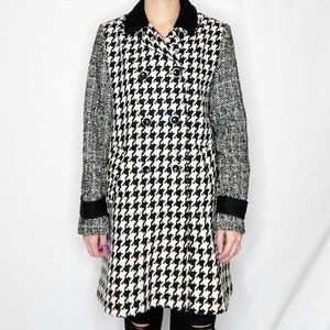 EXPRESS | Houndstooth Wool Jacket Medium